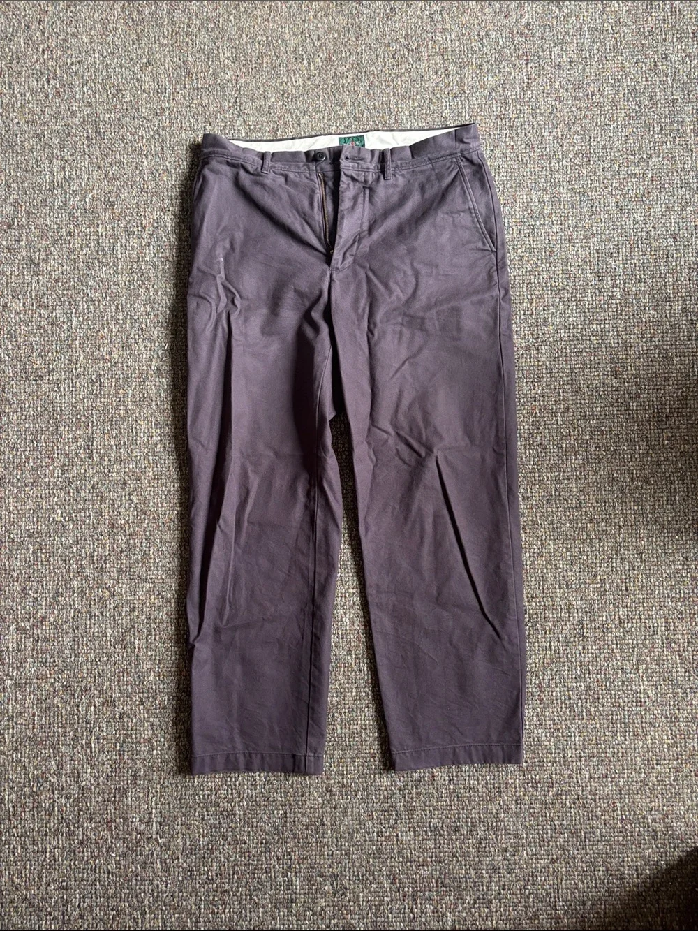 J. Crew Men’s Classic Chino Dusty Wine / Dark Gray 32x30 BE611